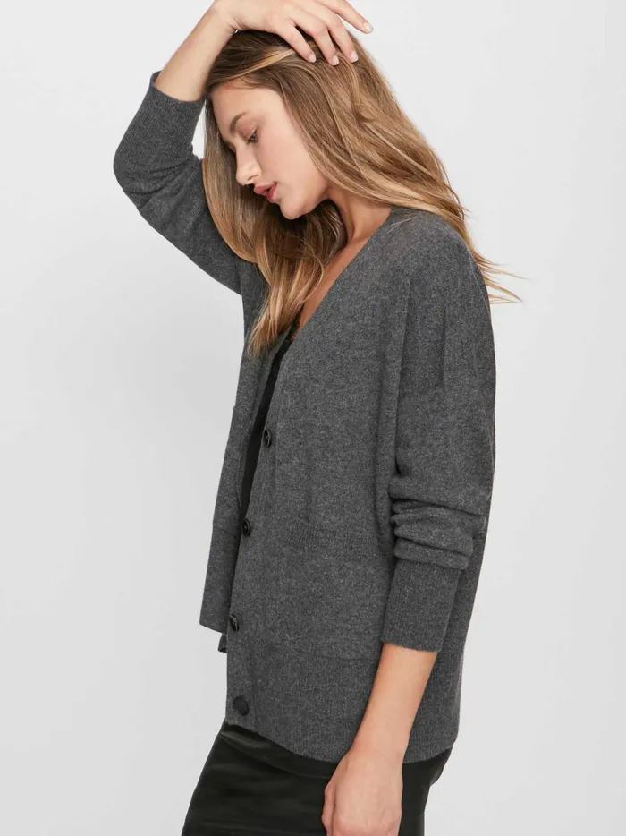 The Lace Looker Cardigan Dark Charcoal With Black Underlayer Women Brochu Walker Cardigans