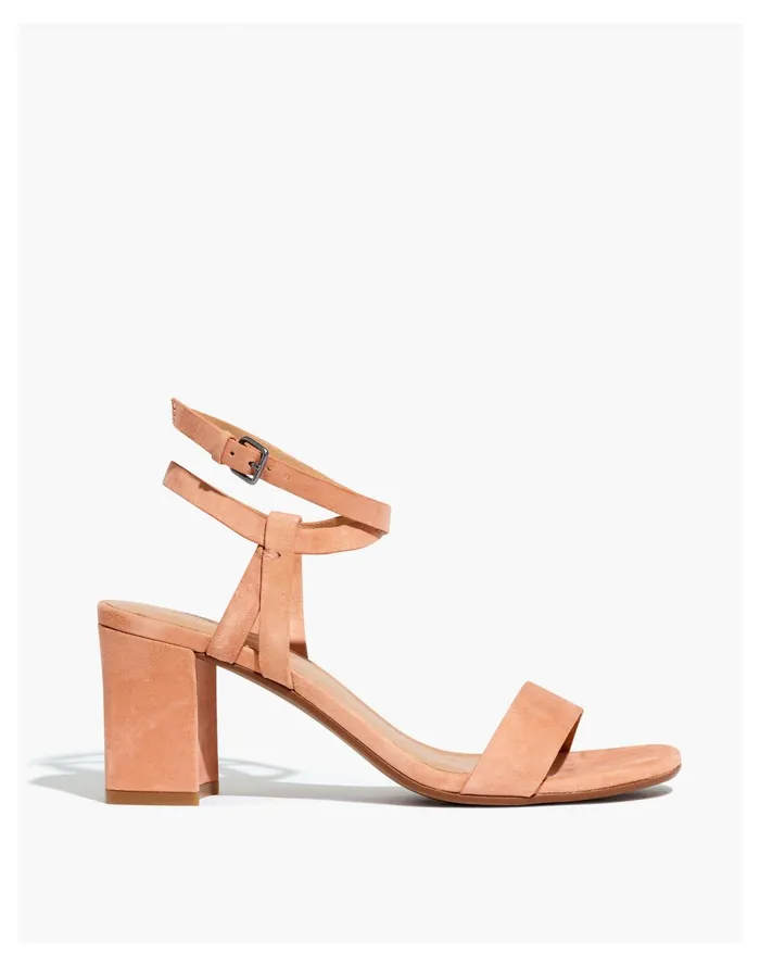 The Loli Ankle Strap Sandal In Suede Ground Clay Women Madewell Sandals The Loli Ankle Strap Sandal In Suede Ground Clay Women Madewell Sandals