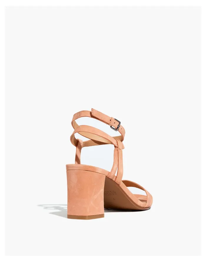 The Loli Ankle Strap Sandal In Suede Ground Clay Women Madewell Sandals The Loli Ankle Strap Sandal In Suede Ground Clay Women Madewell Sandals