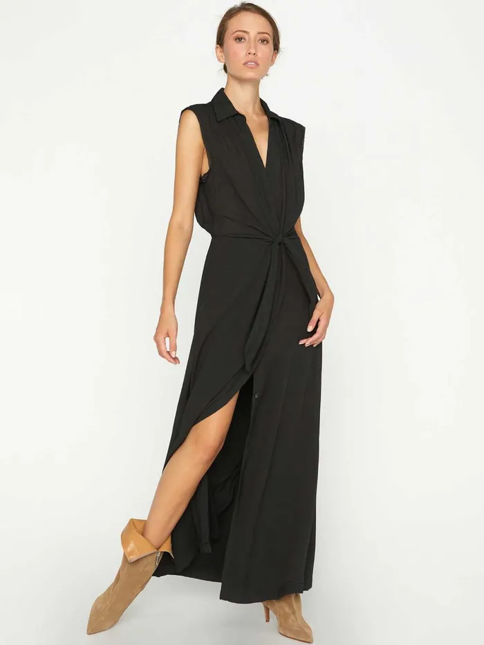 The Madsen Sleeveless Maxi Dress Black Onyx Women Brochu Walker Dresses