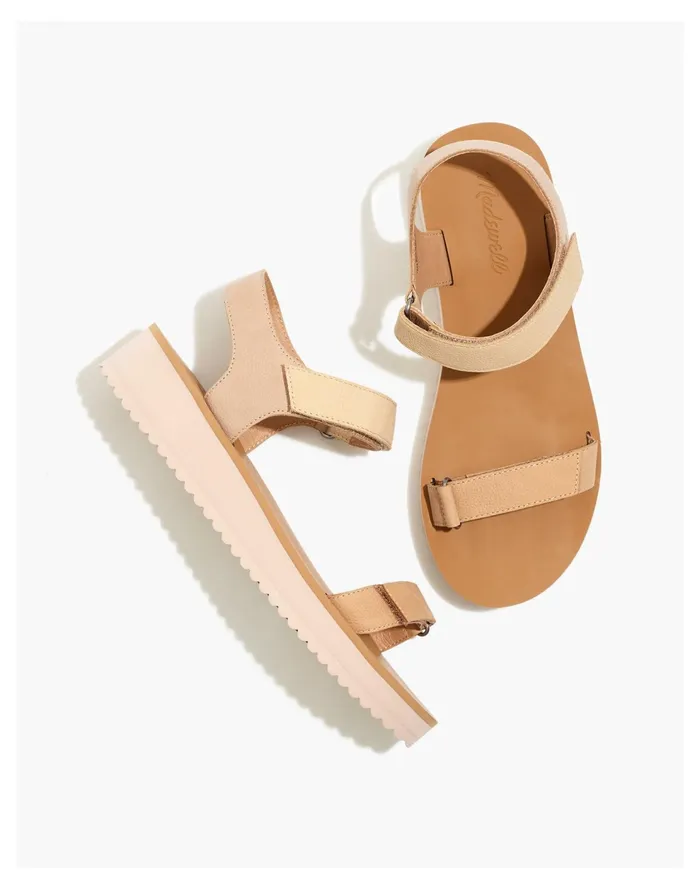 The Maggie Sandal In Colorblock Sandstone Multi Women Madewell Sandals