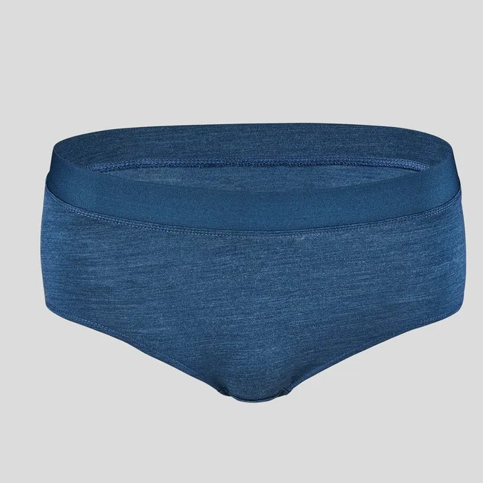 The Natural Performance Wool 130 Panty Blue Wing Teal Melange Women Odlo Underwear The Natural Performance Wool 130 Panty Blue Wing Teal Melange Women Odlo Underwear