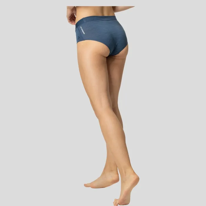 The Natural Performance Wool 130 Panty Blue Wing Teal Melange Women Odlo Underwear The Natural Performance Wool 130 Panty Blue Wing Teal Melange Women Odlo Underwear