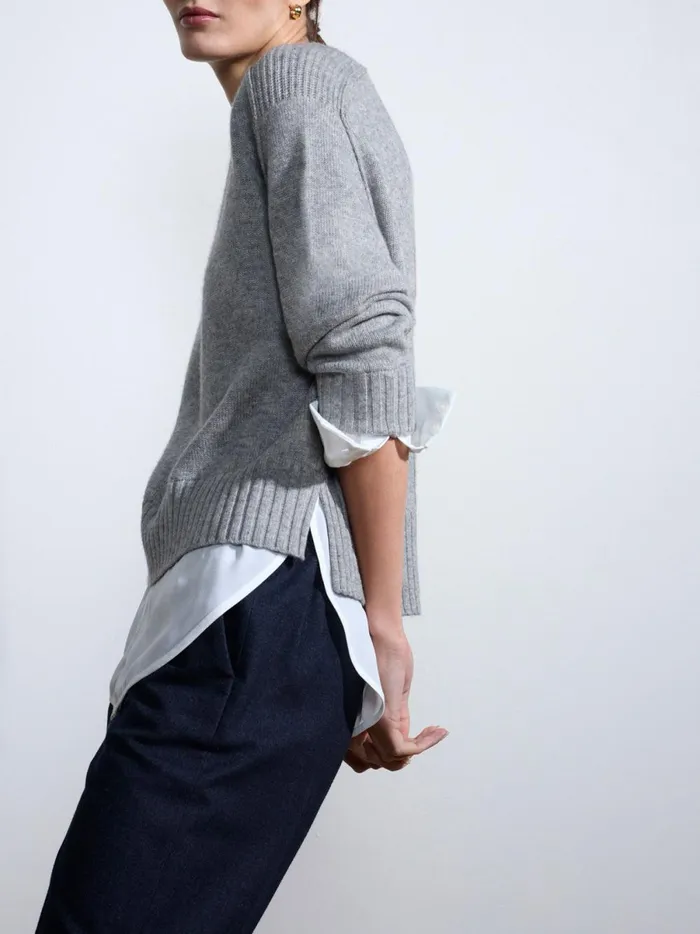 The Parson Crew Looker Sterling Mlange Women Brochu Walker Looker Sweaters