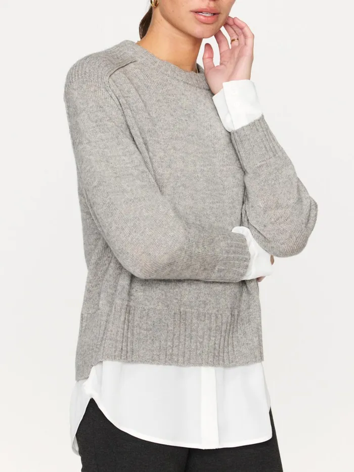 The Parson Crew Looker Sterling Mlange Women Brochu Walker Looker Sweaters