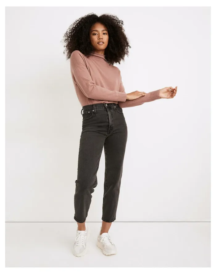 The Perfect Vintage Straight Crop Jean In Lunar Wash Lunar Wash Women Madewell Jeans