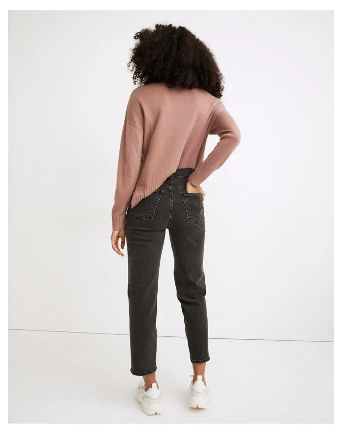 The Perfect Vintage Straight Crop Jean In Lunar Wash Lunar Wash Women Madewell Jeans