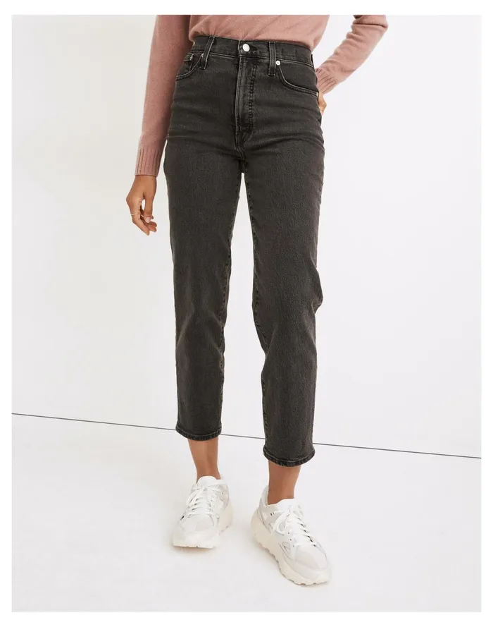 The Perfect Vintage Straight Crop Jean In Lunar Wash Lunar Wash Women Madewell Jeans
