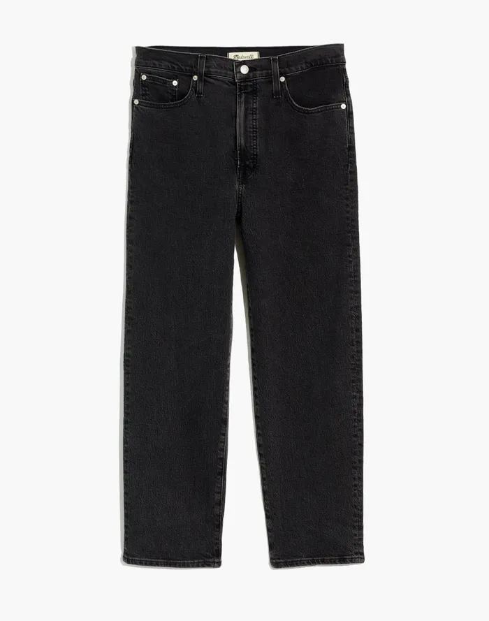 The Perfect Vintage Straight Crop Jean In Lunar Wash Lunar Wash Women Madewell Jeans