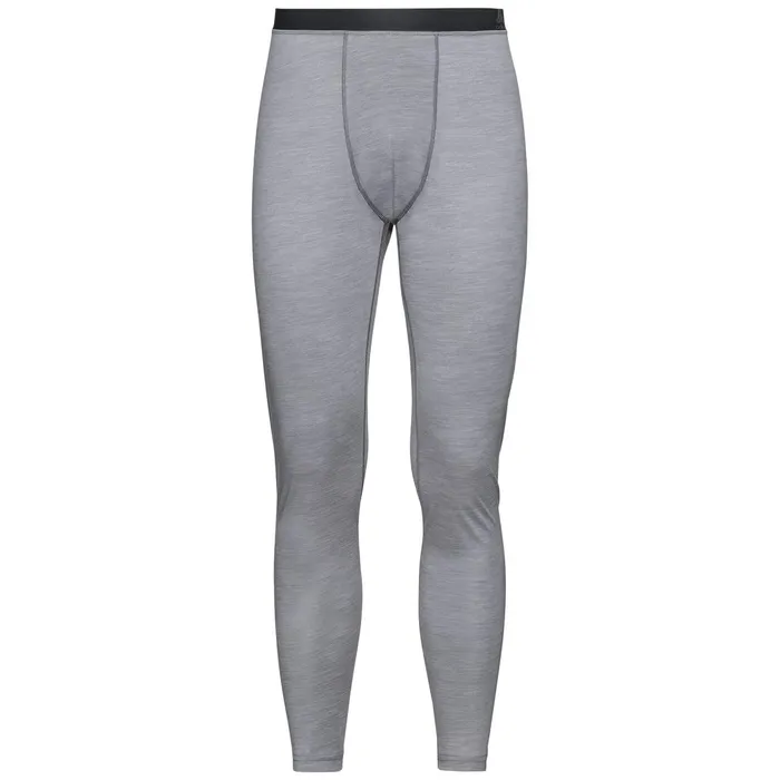The Performance Wool Light Base Layer Pants Grey Melange Men Odlo Base Layers