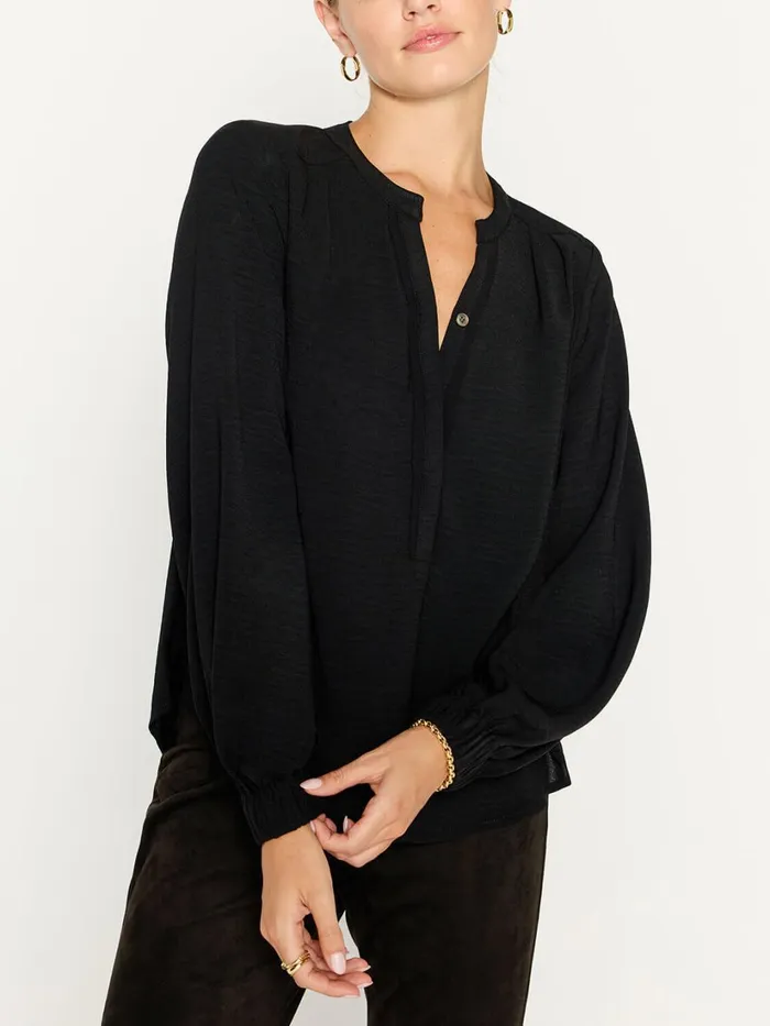 The Phoebe Blouse Black Onyx Women Brochu Walker Tops