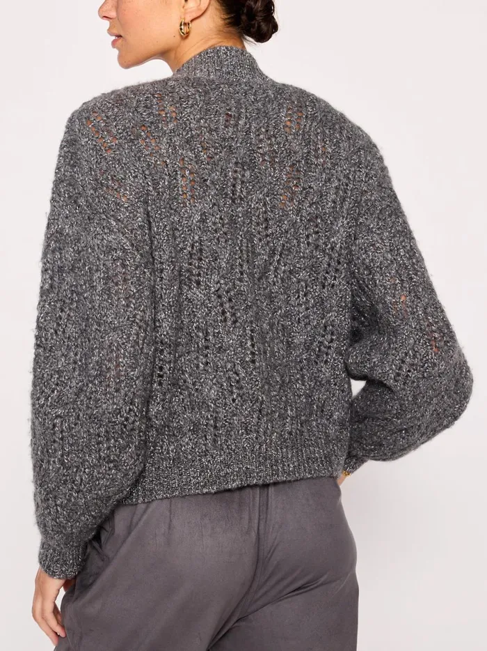 The Restoin Pullover Sweater Pewter Women Brochu Walker Sweaters