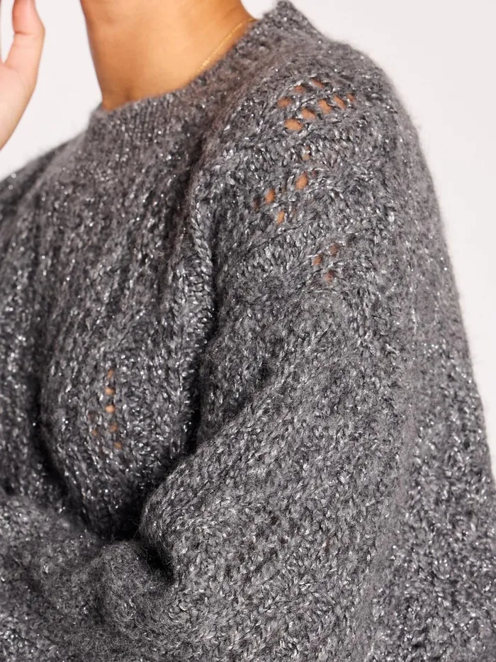 The Restoin Pullover Sweater Pewter Women Brochu Walker Sweaters