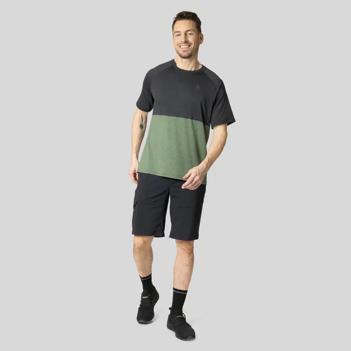 The Ride 365 Cycling Commuter Tshirt Loden Frost Melange 8211 Black Melange Men Odlo TShirts and Polos The Ride 365 Cycling Commuter Tshirt Loden Frost Melange 8211 Black Melange Men Odlo TShirts and Polos