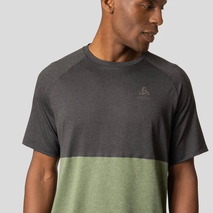 The Ride 365 Cycling Commuter Tshirt Loden Frost Melange 8211 Black Melange Men Odlo TShirts and Polos The Ride 365 Cycling Commuter Tshirt Loden Frost Melange 8211 Black Melange Men Odlo TShirts and Polos
