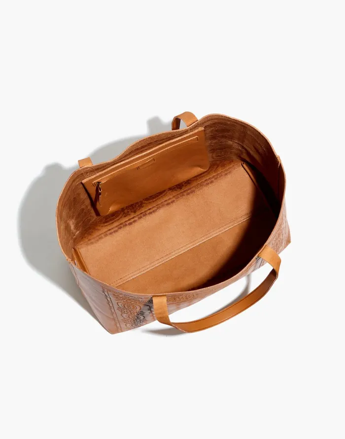 The Transport Tote Burnished Caramel Women Madewell Totes The Transport Tote Burnished Caramel Women Madewell Totes