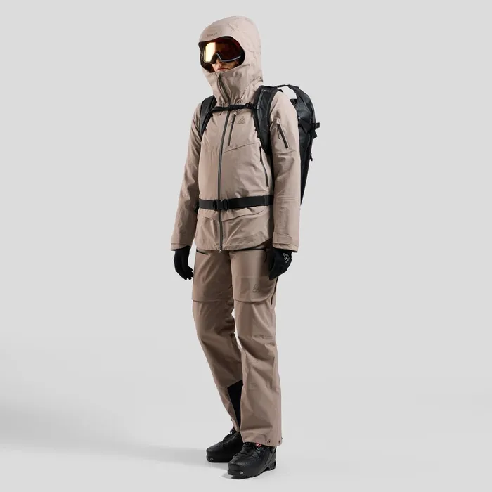 The XAlp 3L Hardshell Snow Pants Cinder Women Odlo Pants and Tights The XAlp 3L Hardshell Snow Pants Cinder Women Odlo Pants and Tights