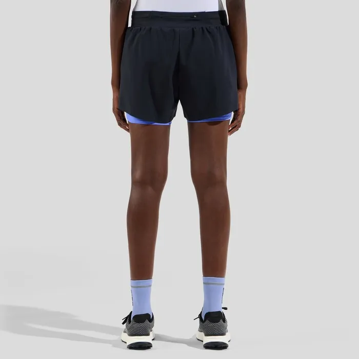 The Zeroweight 3 Inch 2in1 Shorts Black 8211 Persian Jewel Women Odlo Shorts The Zeroweight 3 Inch 2in1 Shorts Black 8211 Persian Jewel Women Odlo Shorts