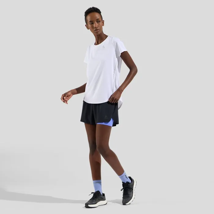 The Zeroweight 3 Inch 2in1 Shorts Black 8211 Persian Jewel Women Odlo Shorts The Zeroweight 3 Inch 2in1 Shorts Black 8211 Persian Jewel Women Odlo Shorts
