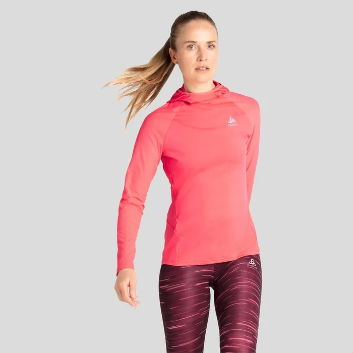 The Zeroweight Ceramiwarm Hoody Siesta Women Odlo Mid Layers and Longsleeves