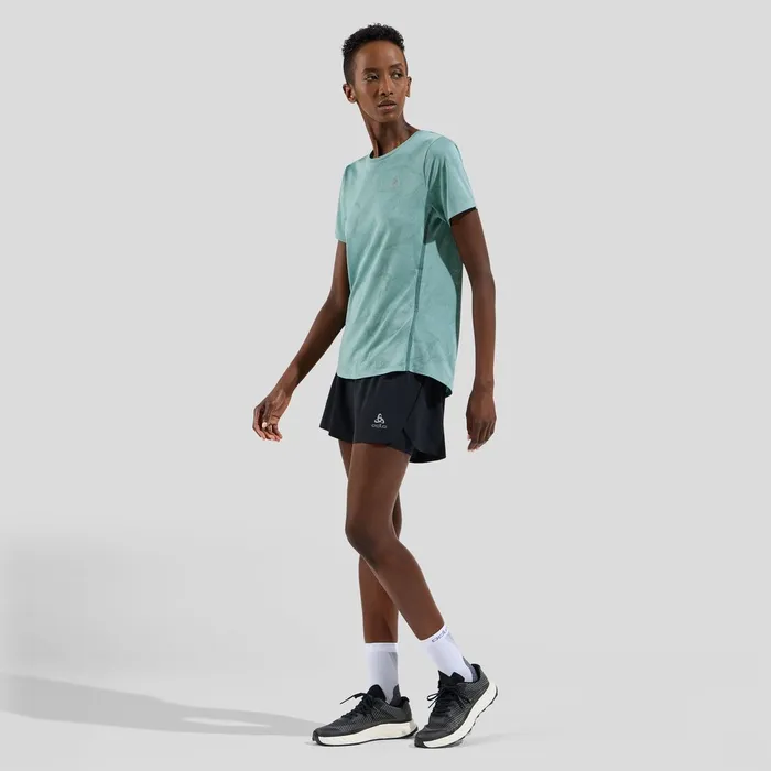 The Zeroweight Engineered ChillTec Running Tshirt Arctic Melange Women Odlo TShirts and Polos