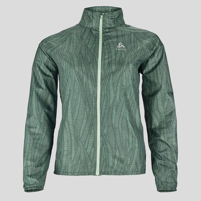 The Zeroweight Print Running Jacket Loden Frost Women Odlo Jackets and Vests The Zeroweight Print Running Jacket Loden Frost Women Odlo Jackets and Vests