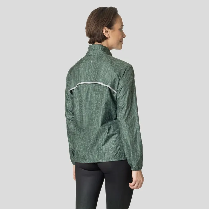 The Zeroweight Print Running Jacket Loden Frost Women Odlo Jackets and Vests The Zeroweight Print Running Jacket Loden Frost Women Odlo Jackets and Vests