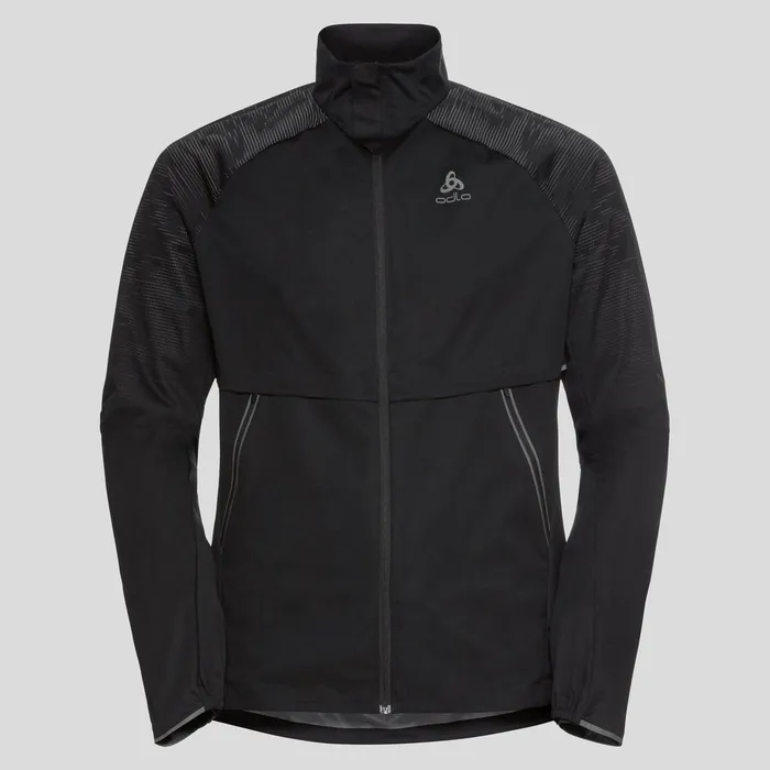 The Zeroweight Pro Warm Reflective Running Jacket Black Men Odlo Jackets and Vests