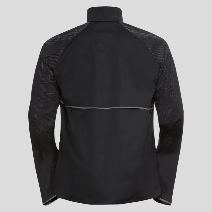 The Zeroweight Pro Warm Reflective Running Jacket Black Men Odlo Jackets and Vests