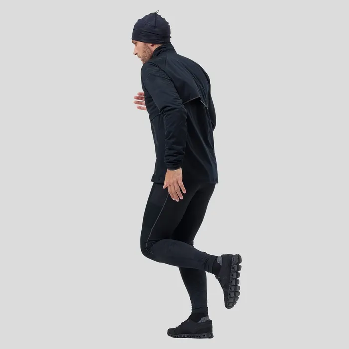 The Zeroweight Pro Warm Reflective Running Jacket Black Men Odlo Jackets and Vests