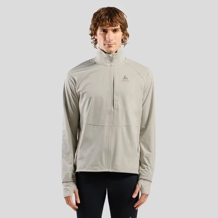 The Zeroweight Pro Warm Running Jacket 20 Silver Cloud Men Odlo Running