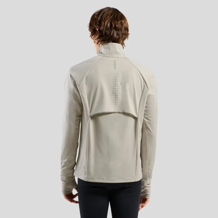 The Zeroweight Pro Warm Running Jacket 20 Silver Cloud Men Odlo Running