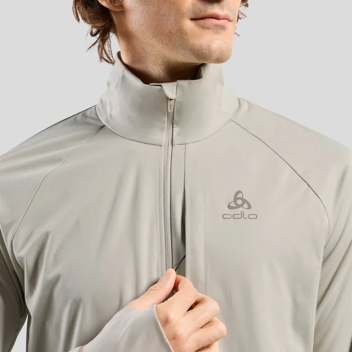 The Zeroweight Pro Warm Running Jacket 20 Silver Cloud Men Odlo Running