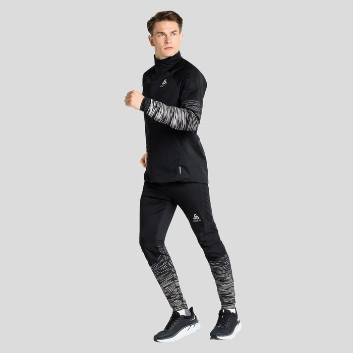 The Zeroweight Warm Reflective Tights Black Men Odlo Pants and Tights The Zeroweight Warm Reflective Tights Black Men Odlo Pants and Tights