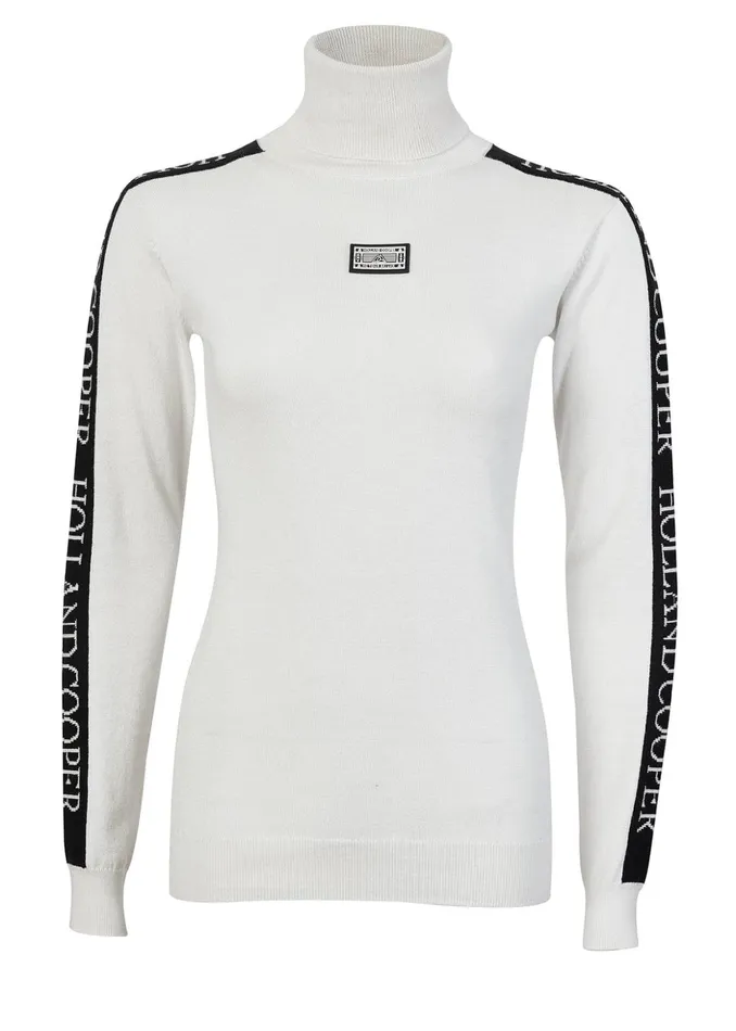 Thermal Ski Knit White Women Holland Cooper Knitwear