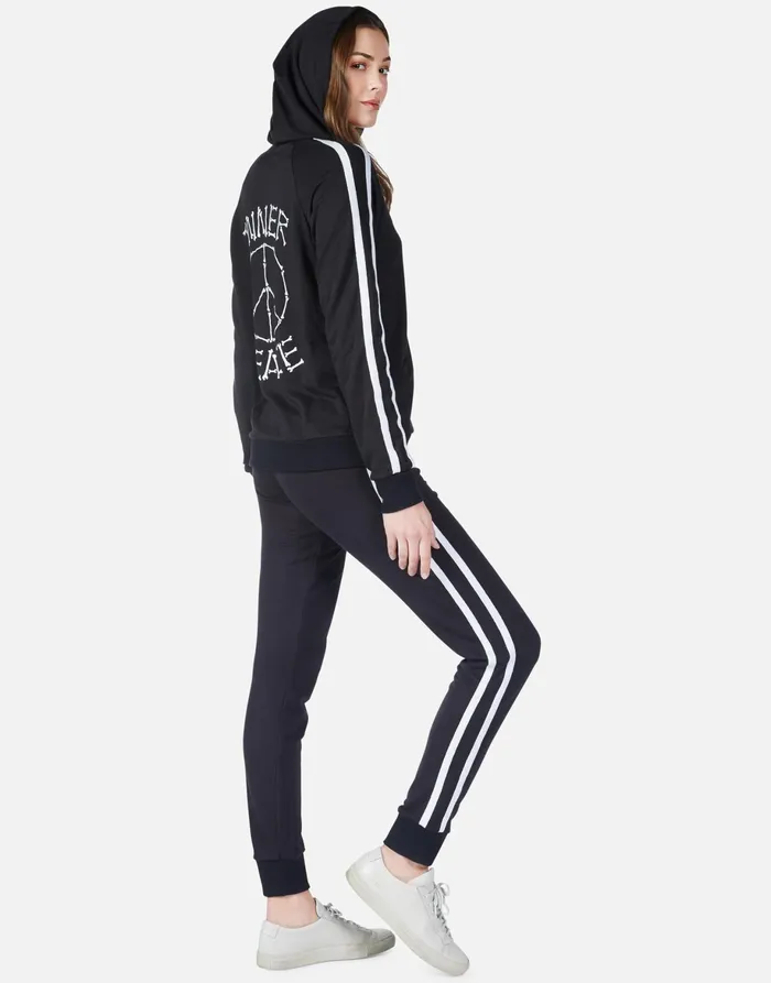 Titi Inner Peace Black Women039s Lauren Moshi Hoodies