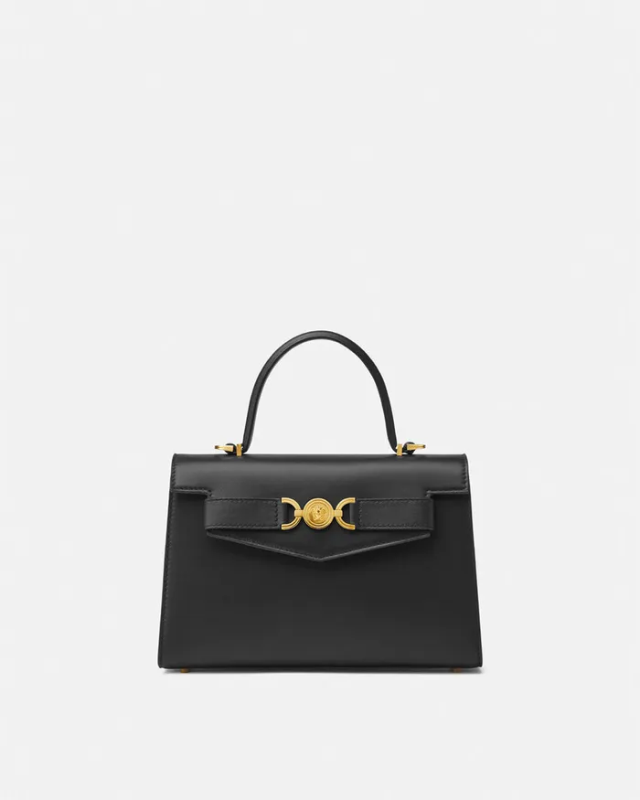 Top Handle Women Versace Medusa 03995 Handbag Blackgold