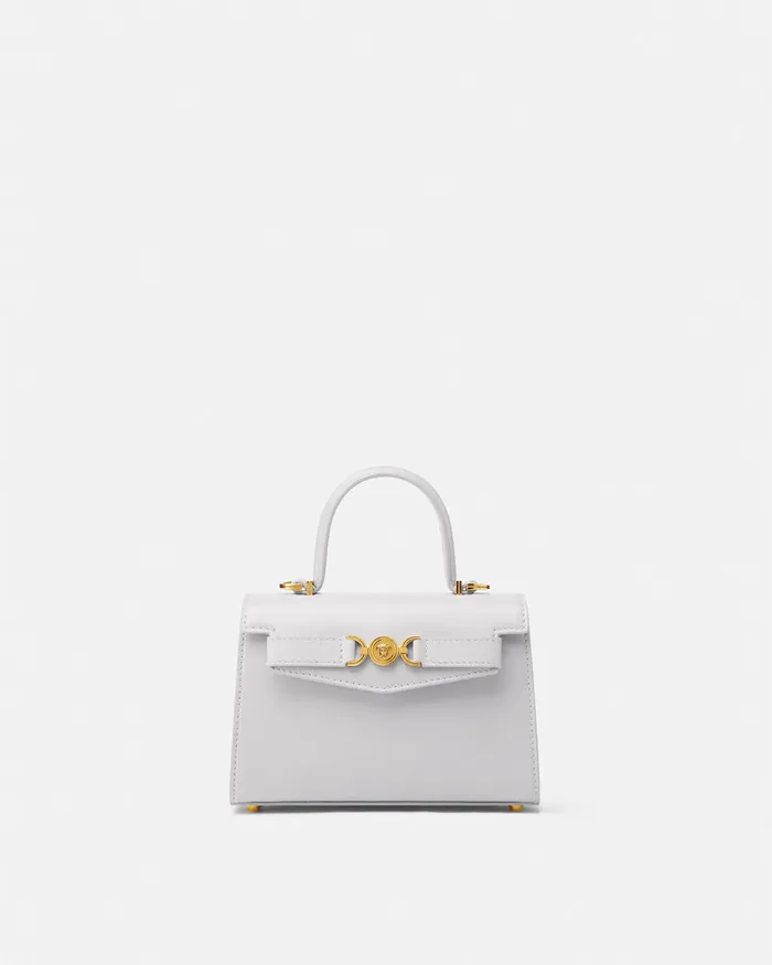 Top Handle Women Versace Medusa 03995 Small Handbag Gray