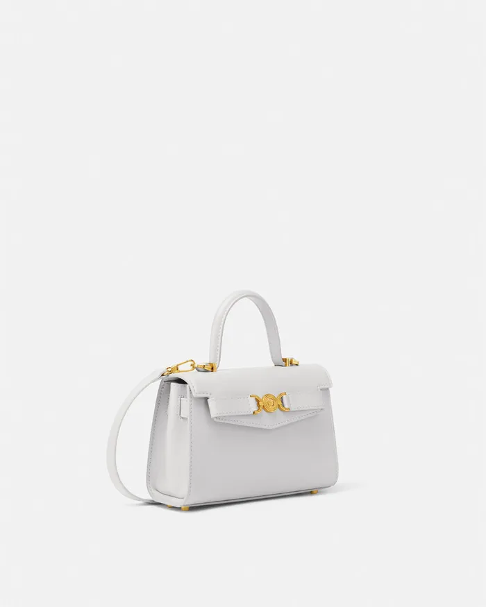Top Handle Women Versace Medusa 03995 Small Handbag Gray