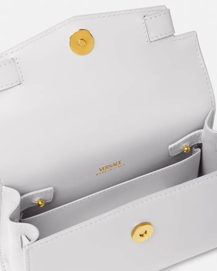 Top Handle Women Versace Medusa 03995 Small Handbag Gray