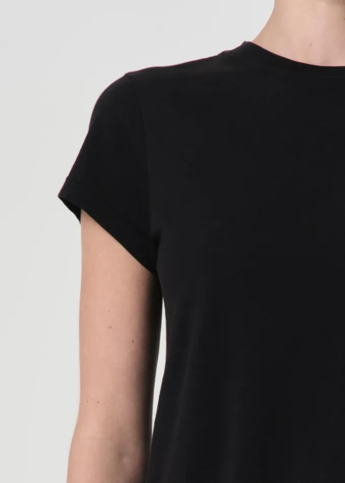 Tops and Bodysuits Women Agolde Adine Shrunken Tee Black