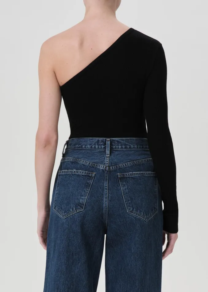 Tops and Bodysuits Women Agolde Glynn Bodysuit Black