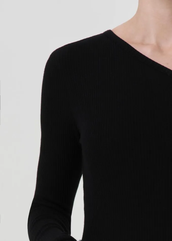 Tops and Bodysuits Women Agolde Glynn Bodysuit Black