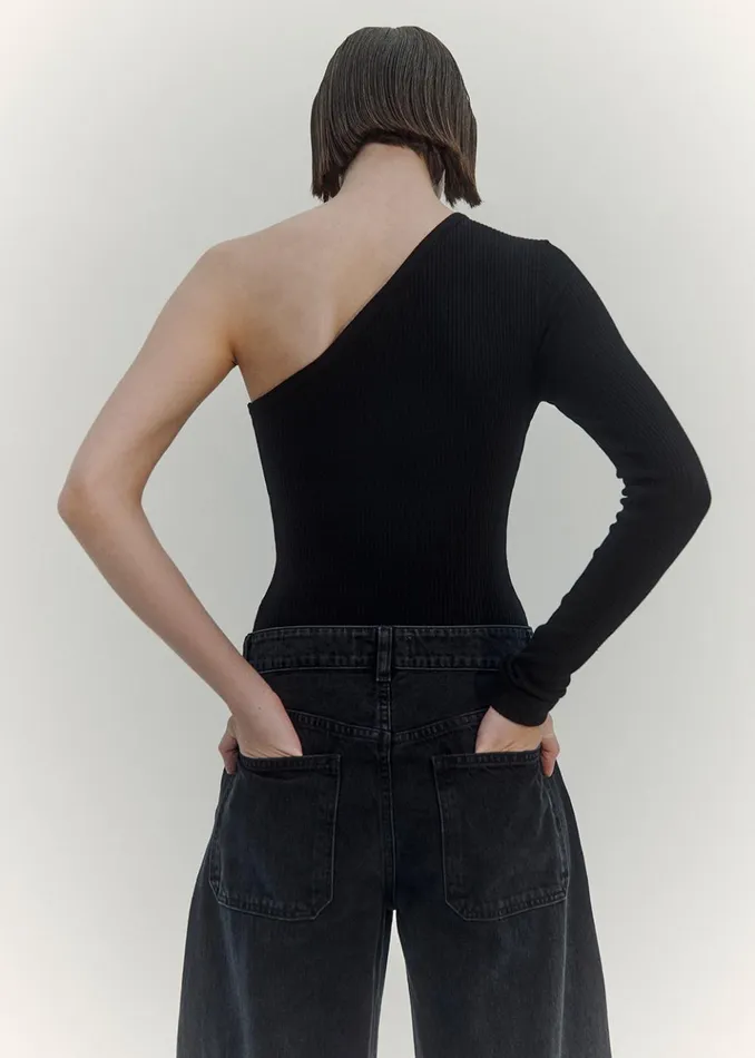 Tops and Bodysuits Women Agolde Glynn Bodysuit Black