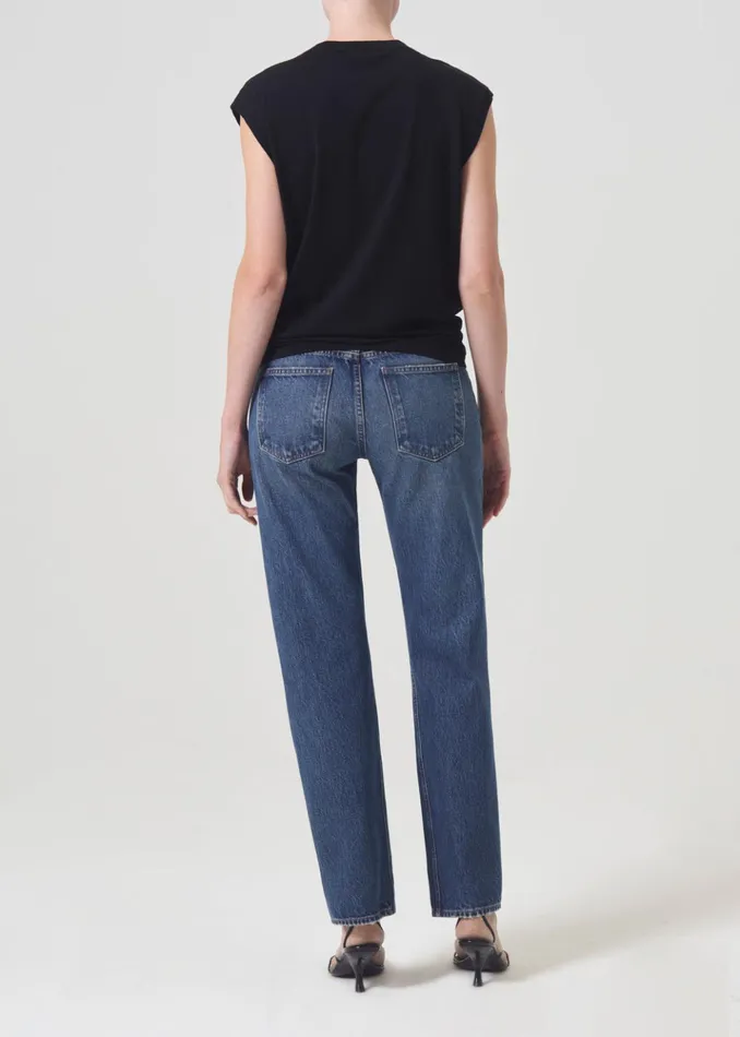 Tops and Bodysuits Women Agolde Raya Muscle Tee Black