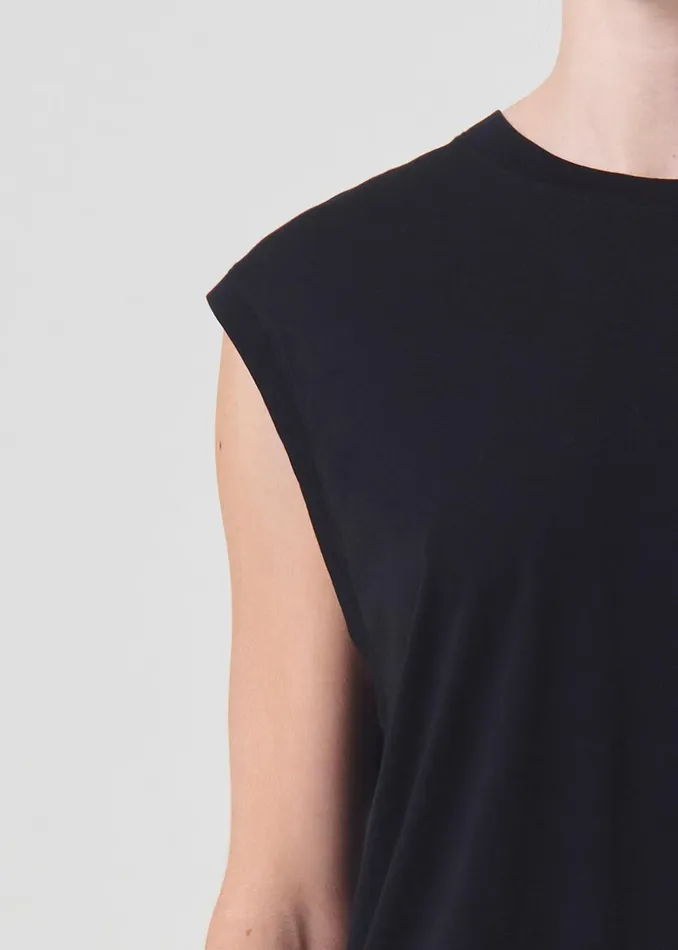 Tops and Bodysuits Women Agolde Raya Muscle Tee Black