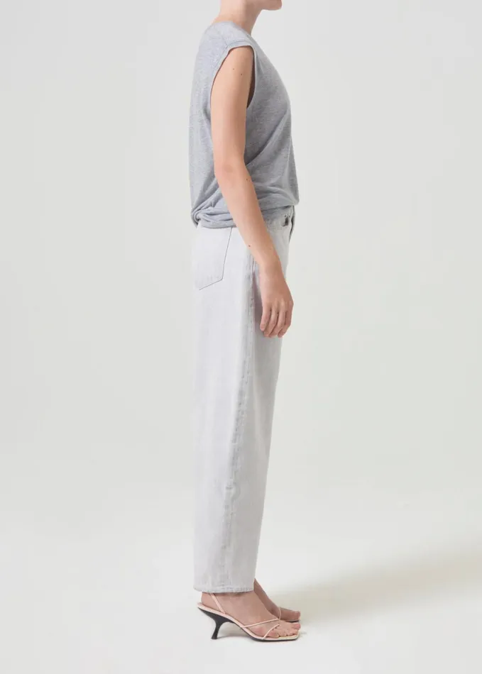 Tops and Bodysuits Women Agolde Raya Muscle Tee Grey Heather