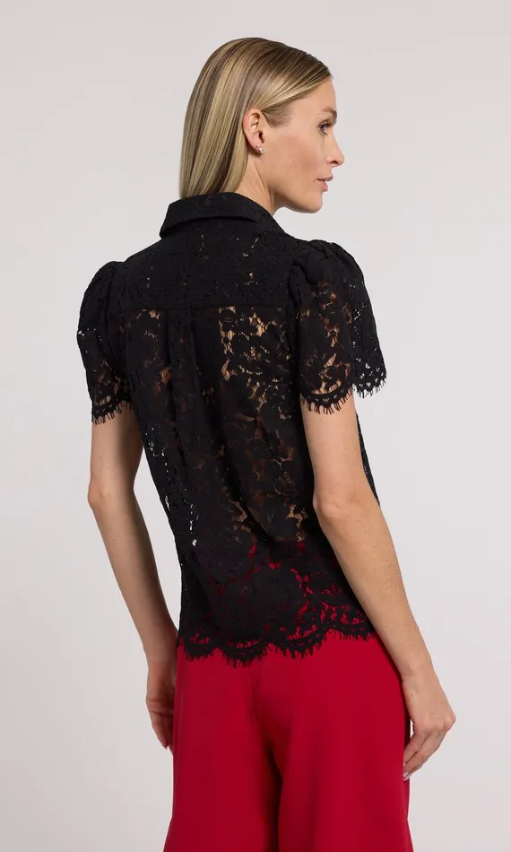 Tops Women Generation Love Clothing Murphy Lace Shirt Black