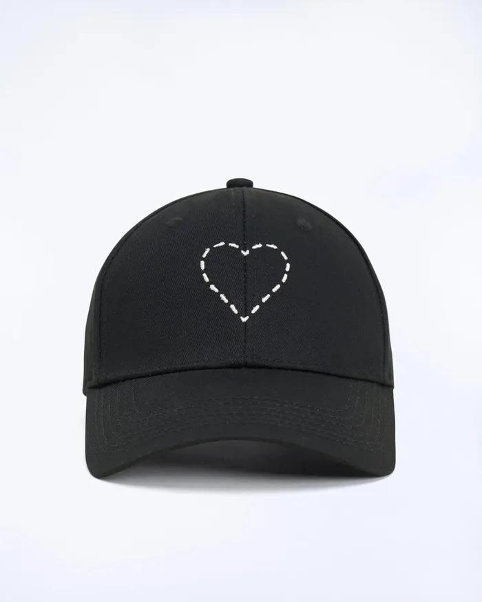 Tote Bags From Future Heart Curved Visor Cap Black