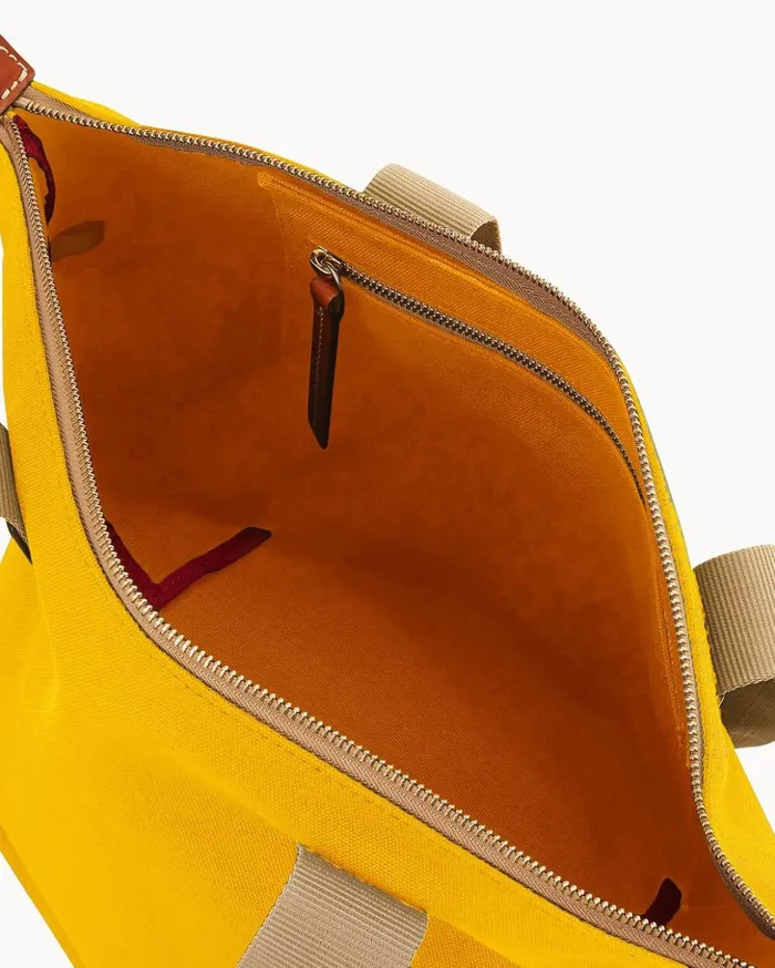 Totes Women Dooney and Bourke Canvas Carryall 28 Yellow Totes Women Dooney and Bourke Canvas Carryall 28 Yellow